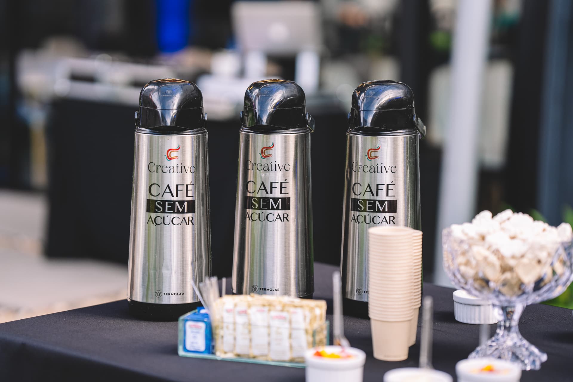 Estação de café da Creative Eventos